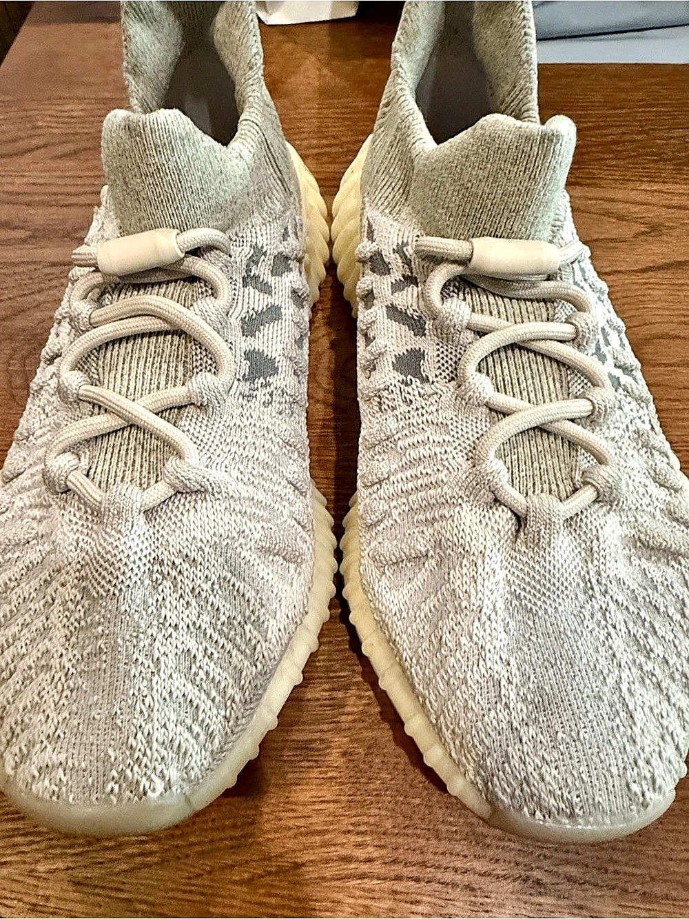 adidas Yeezy Boost 350 V2 CMPCT Slate Bone Knit Sneakers in Gray